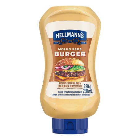 Molho American Hellmanns Burger Bisnaga 230g 
 