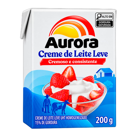 Creme de leite aurora 200g