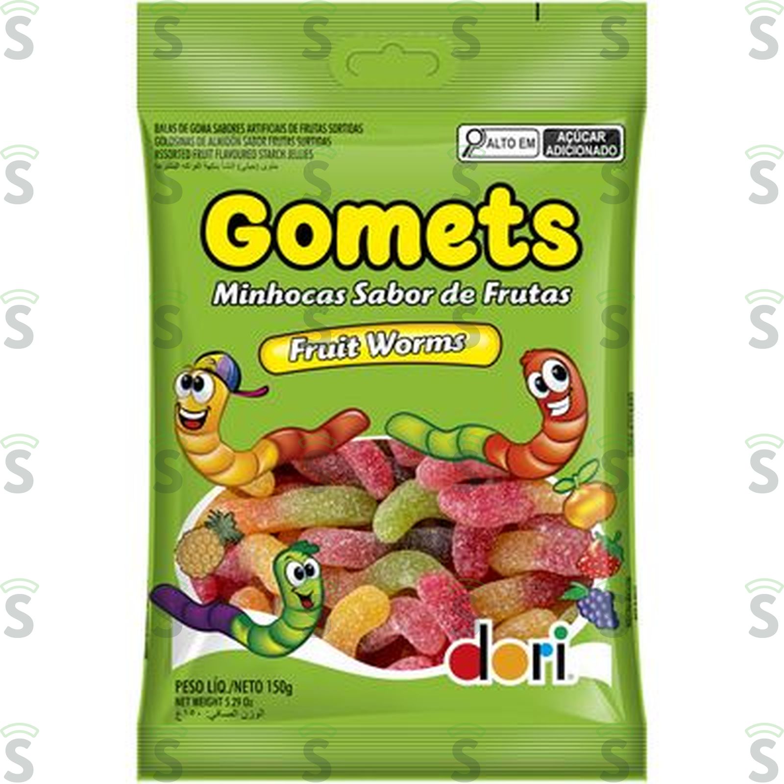 BALA DORI 150G MINHOCAS DE FRUTAS