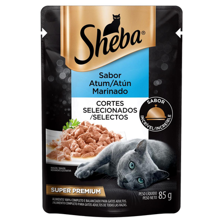 Ração Sheba 85g - Atum Marinado - Sachê