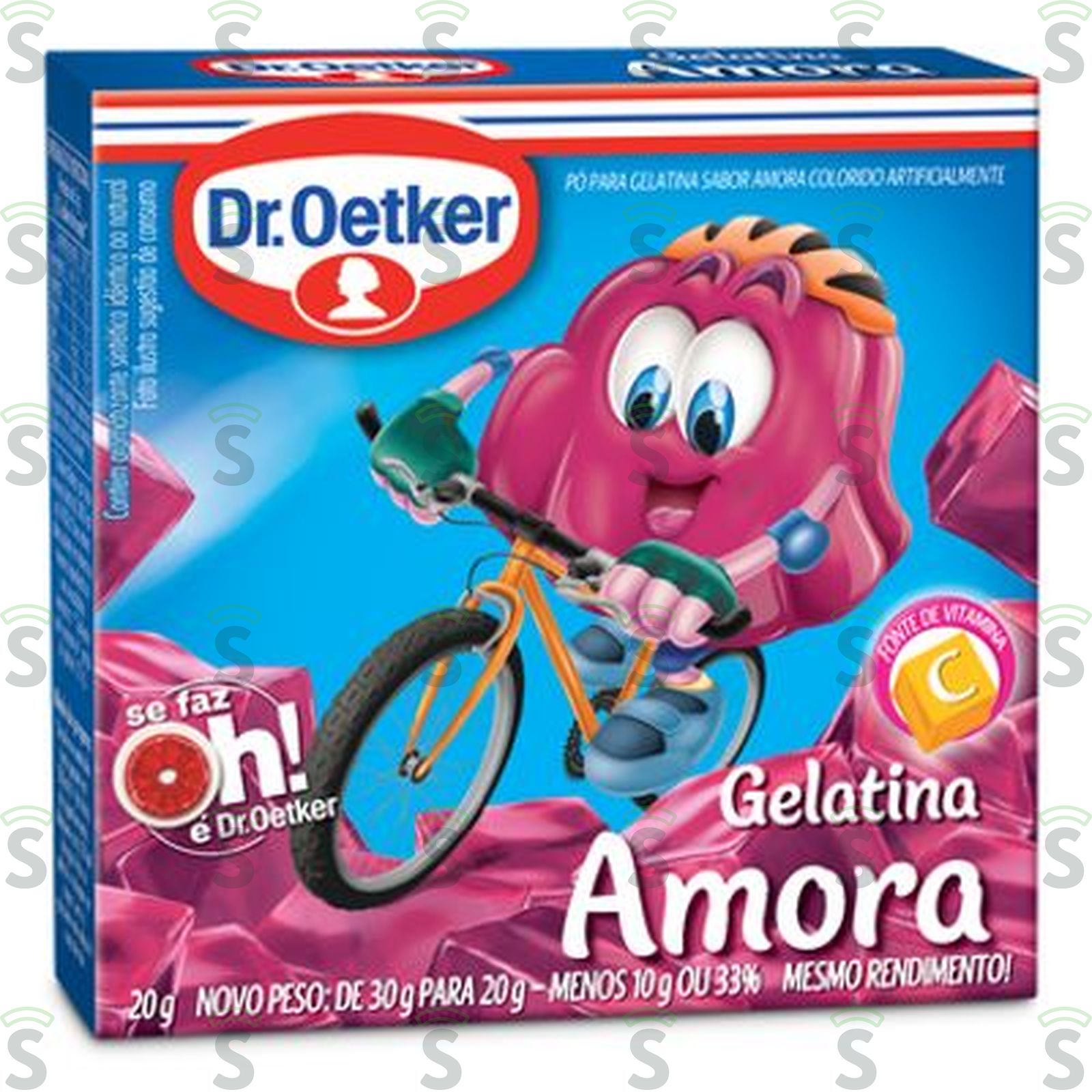 Gelatina Dr Oetker Sabor Amora Caixa 20gr
