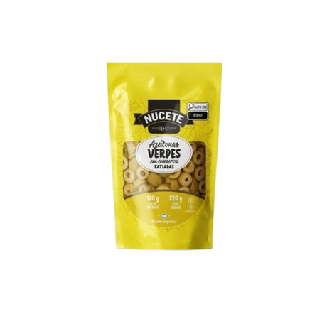 Azeitona Verde Nucete 120g - Fatiada - Sachê
