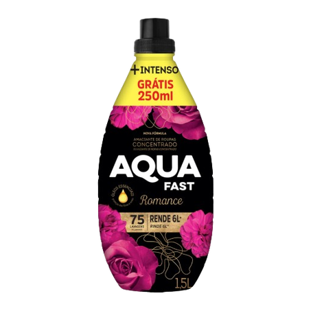 AMACIANTE AQUAFAST CONCENTRADO ROSA ROMANCE LEVE 1,500L PAGUE 1,250L