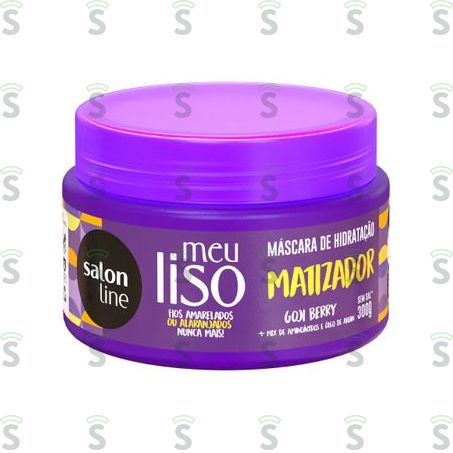  Máscara de Hidratação Salon Line Meu Liso Matizador Embalagem 300g
