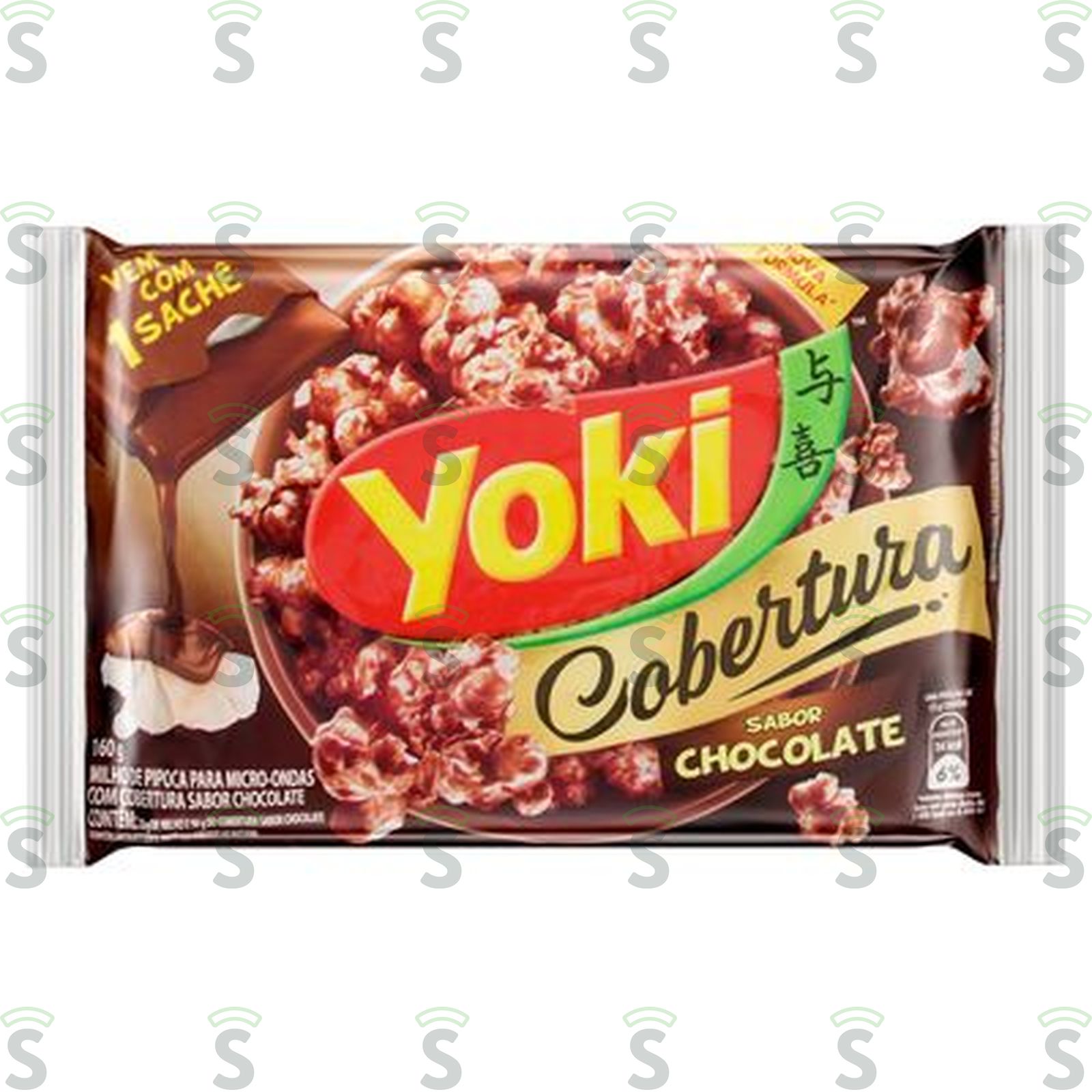 Yoki-popcorn cobertura chocolate 160g