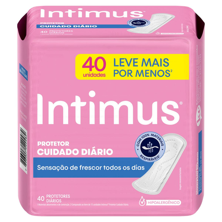 Protetor Intimus Days Sem Perfume - Leve 40, Pague 30 Protetores