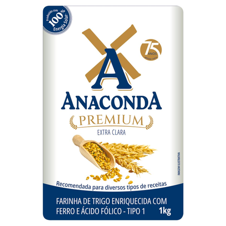 Farinha de Trigo Anaconda 1kg - Premium