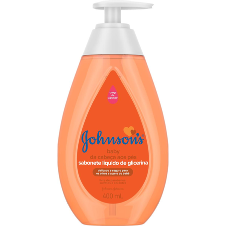 Sabonete Líquido Johnsons Baby 400ml - Da Cabeça aos Pés