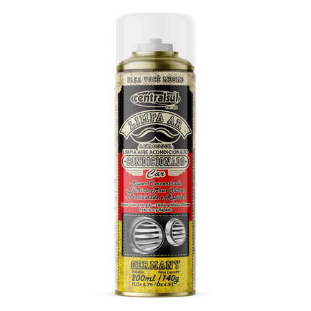 LIMPA AR CONDICIONADO AUTOMOTIVO CENTRALSUL CAR GERMANY LATA 200ML
