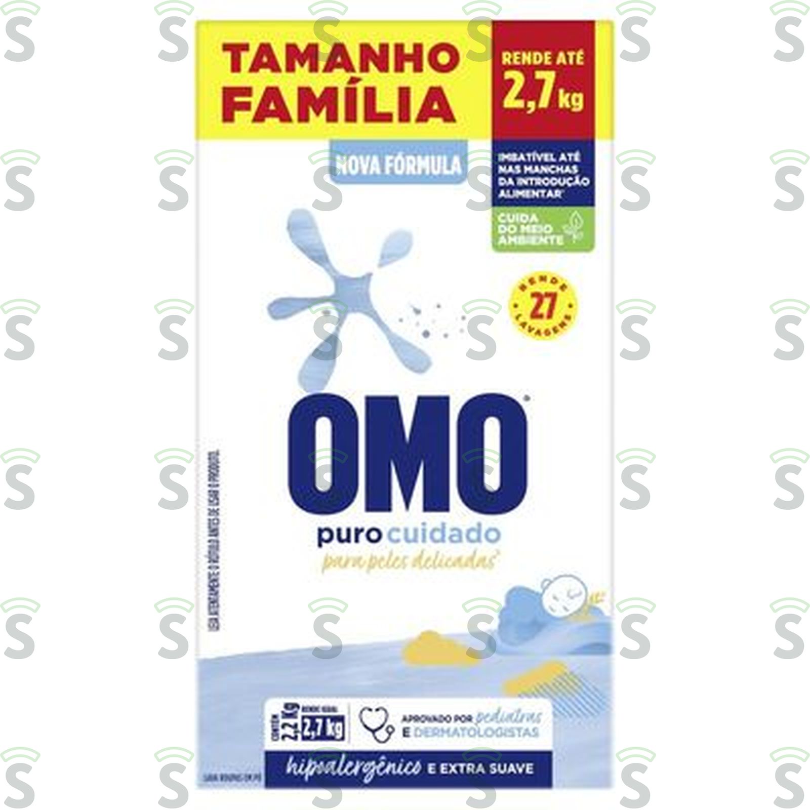 Omo-lava roupas 2.2kg puro cuidado