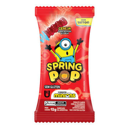 Pirulito benevia spring pop 12g minions