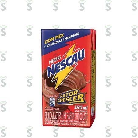  Bebida Láctea Uht Nescau Sabor Chocolate Caixa 180ml