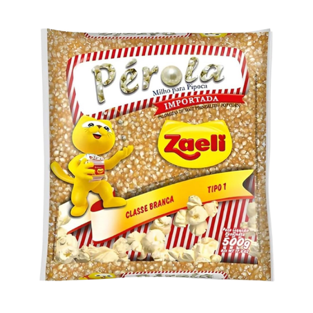 Milho Pipoca Zaeli Pérola 500g 
 