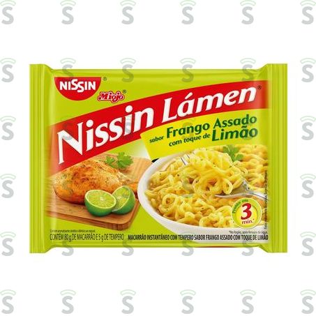  Macarrão Instantâneo Nissin Lámen Frango Assado Limão 85g