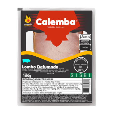 Lombo Defumado Calemba 150g