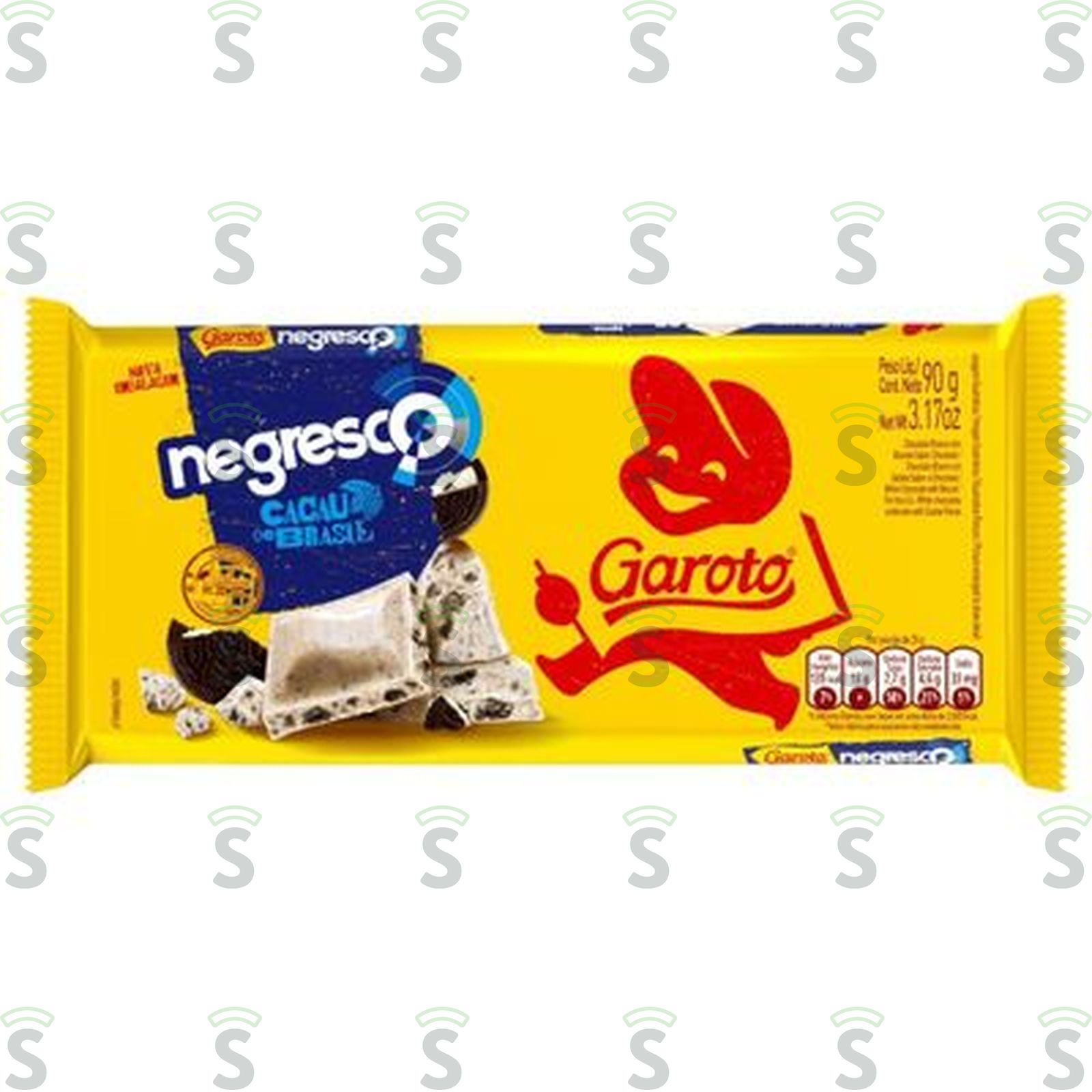 Tablete Garoto Negresco 90G