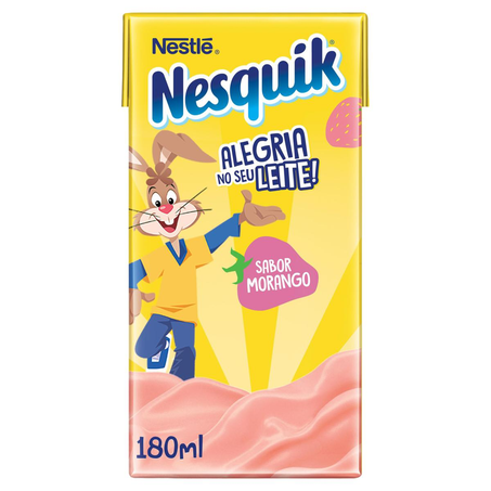 Bebida Láctea Nesquik 180ml - Morango