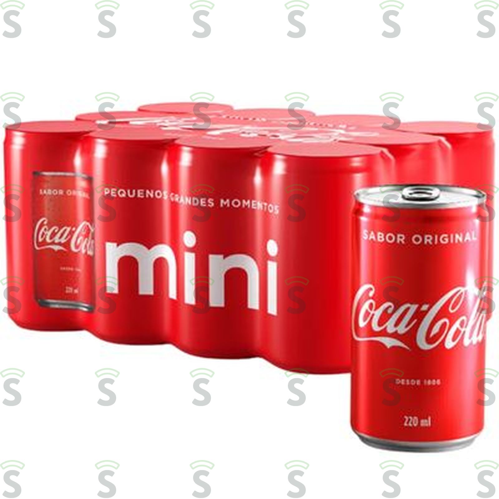 Refrigerante Mini Coca-Cola Garrafa 220ml - Pacote com 6un - 1.3ml