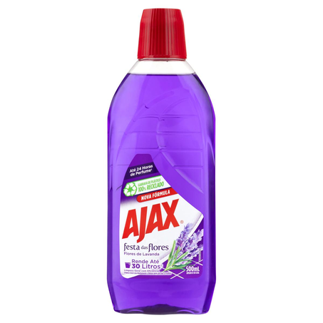Limpador Concentrado Ajax 500ml - Festa das Flores - Lavanda