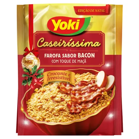 Farofa mandioca yoki caseirissima natalina bacon c/maca 200g
