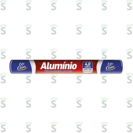  Papel Alumínio Life Clean 45cmx4m Embalagem 1 Un