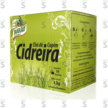  Chá Barão Cidreira Embalagem 13g