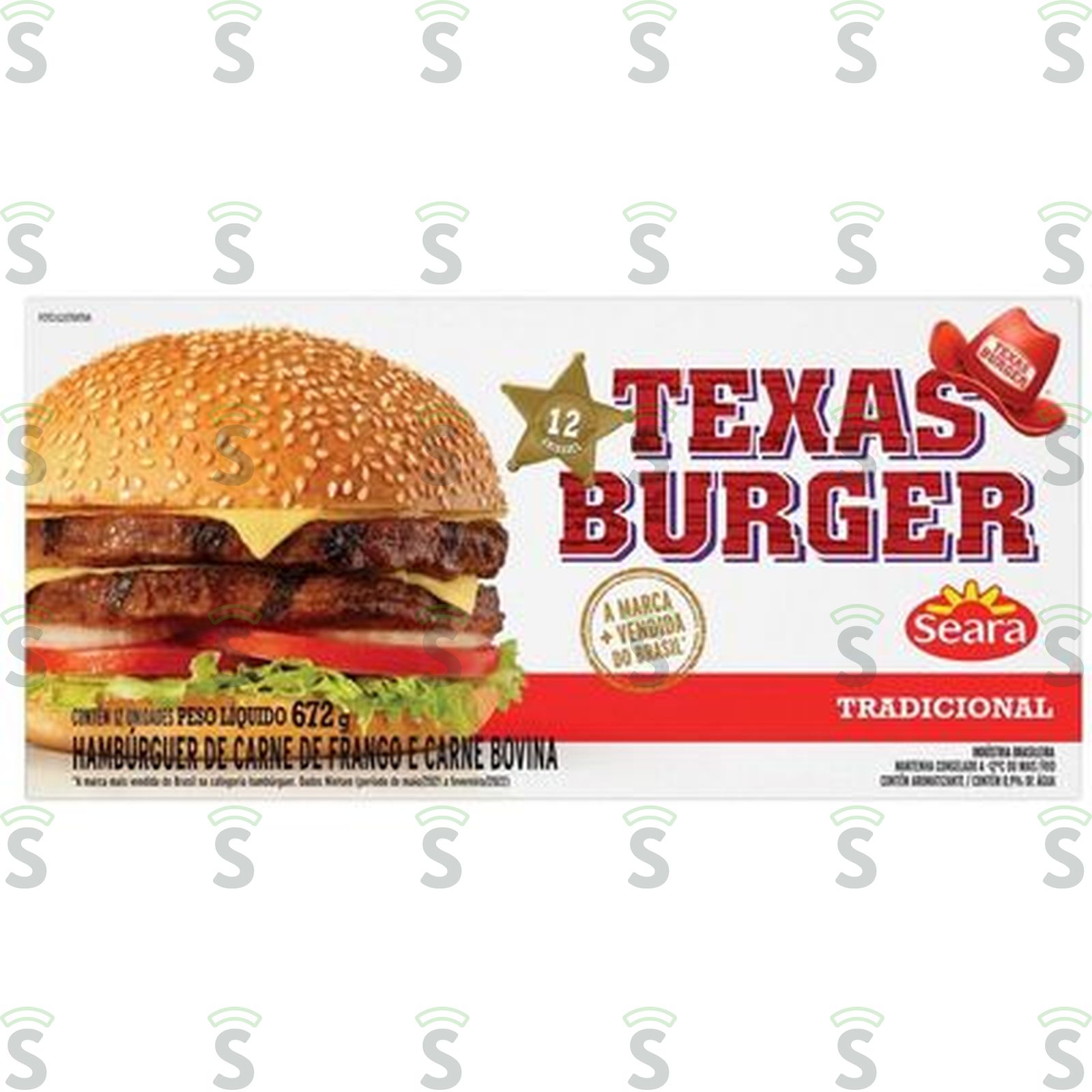 Hambúrguer Seara Texas Burger Misto 672G