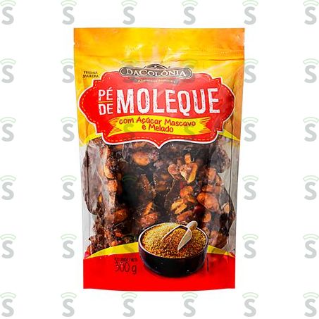  Pé de Moleque Dacolônia Mascavo Melado Embalagem 300g