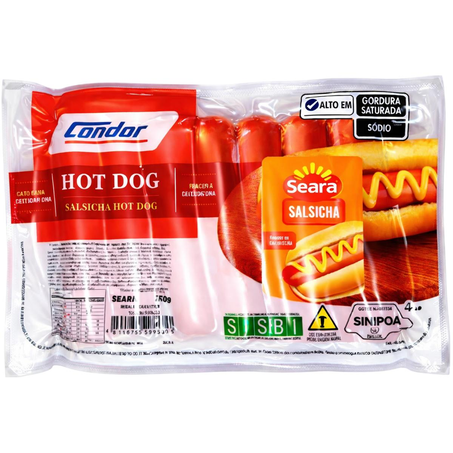Salsicha Hot Dog Seara 750g