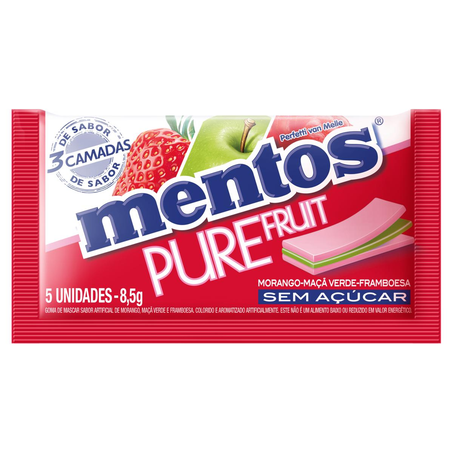 Chiclete Mentos 8,5g - 3 - Pure Fruit