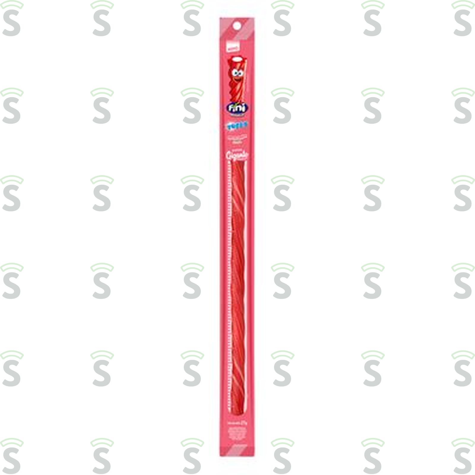 Bala Fini Super Gigante Tubes Regaliz Morango 27G