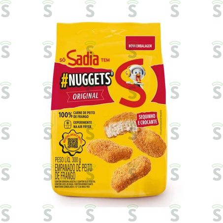  Empanado Sadia Nuggets Frango Tradicional 300g