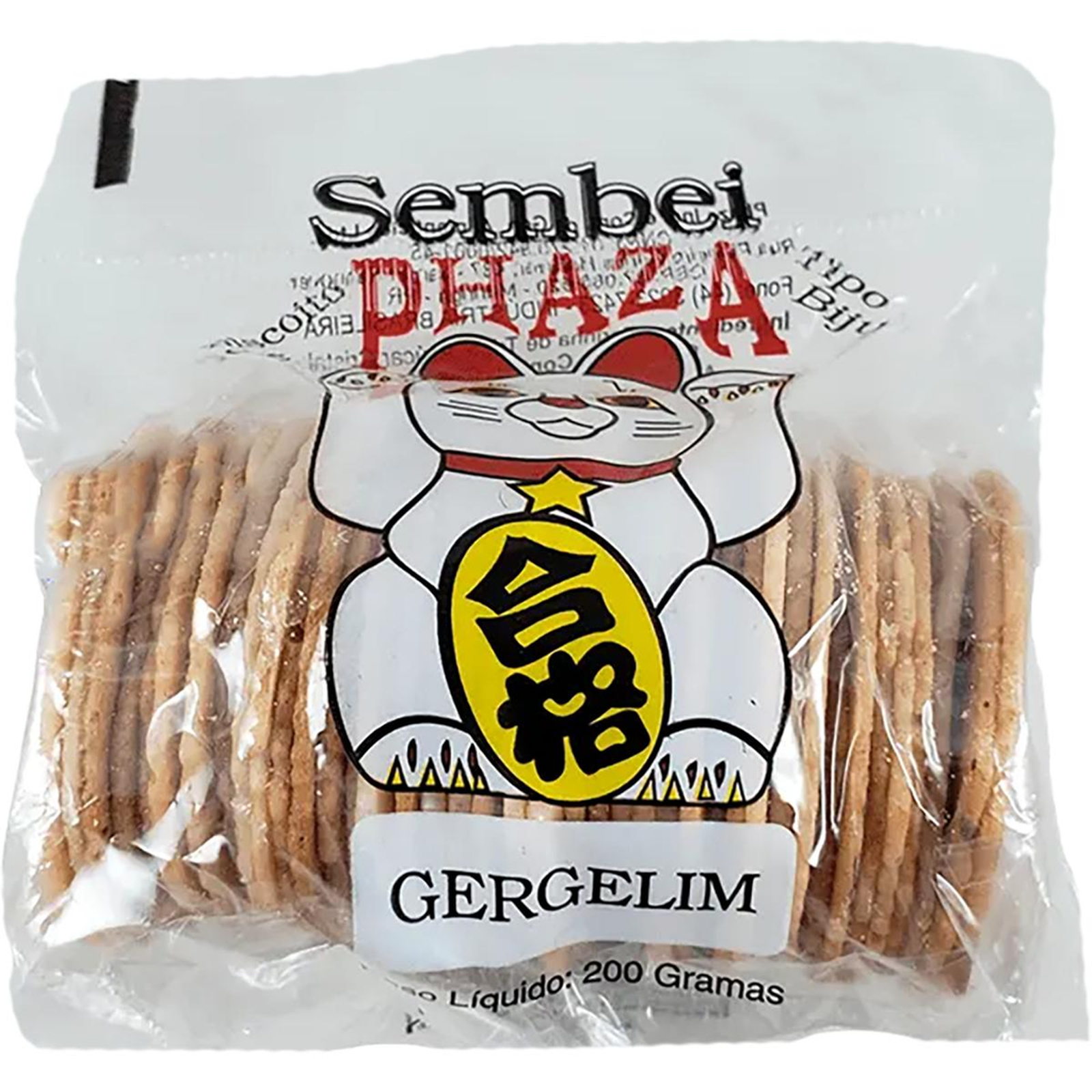 Biscoito Sembei Phaza 200g - Gergelim