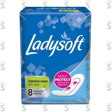  Ladysoft-absorvente Suave Sem Abas C/8