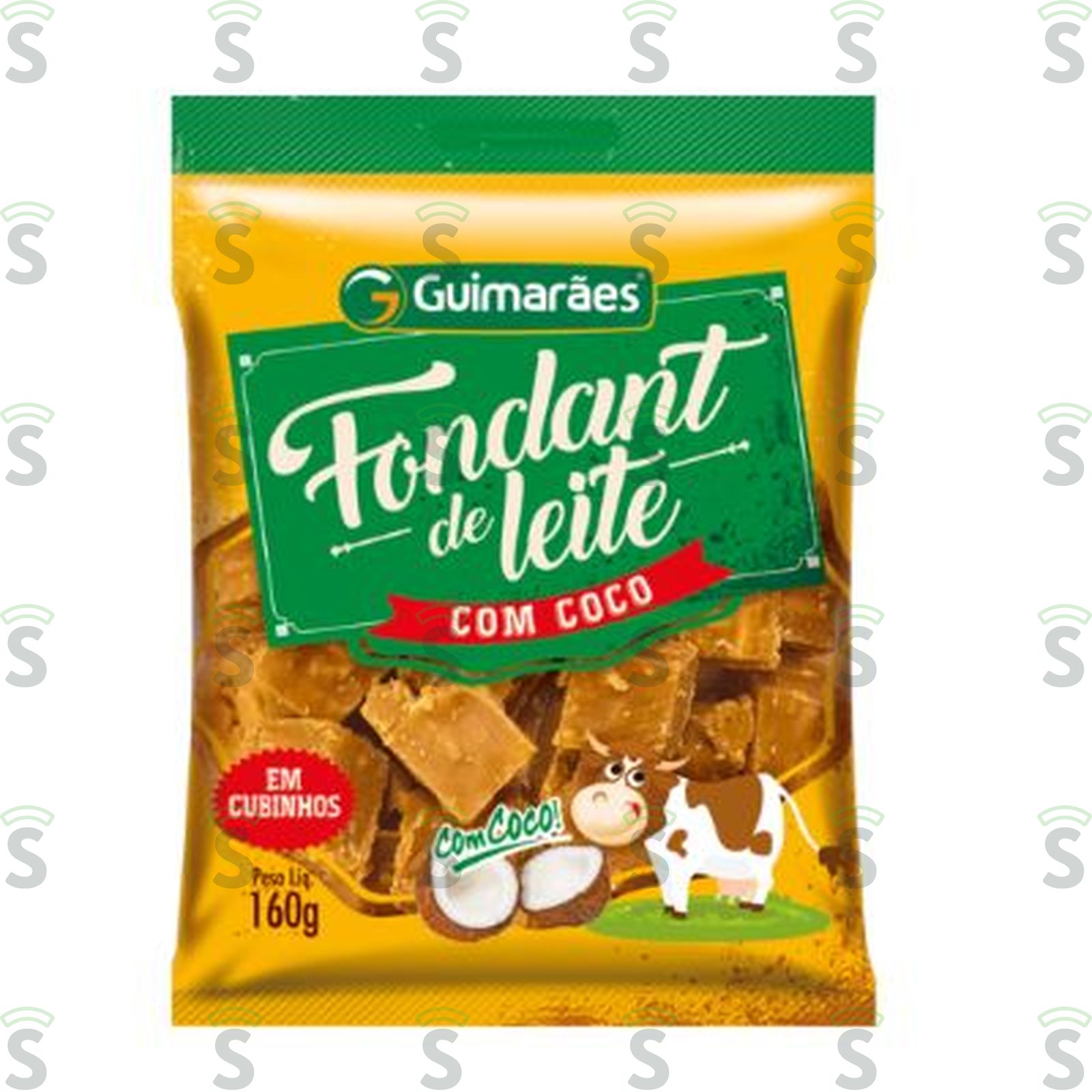 Fondant de Leite com Coco Guimarães Embalagem 160G