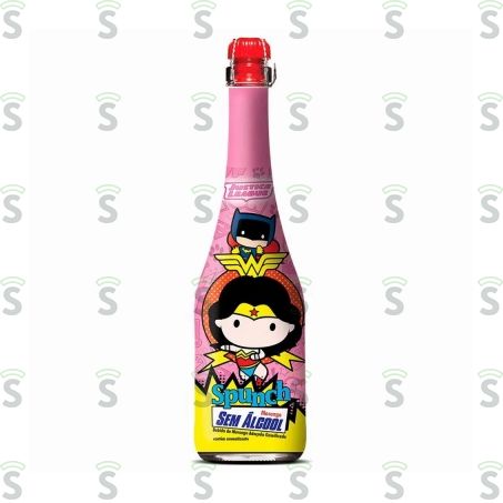  Sidra Zero Álcool Spunch Sabor Morango Garrafa 660ml