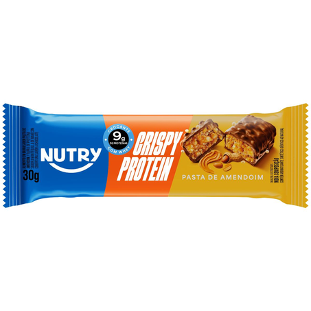 Barra Nutry 30g - Crispy Protein - Pasta de Amendoim