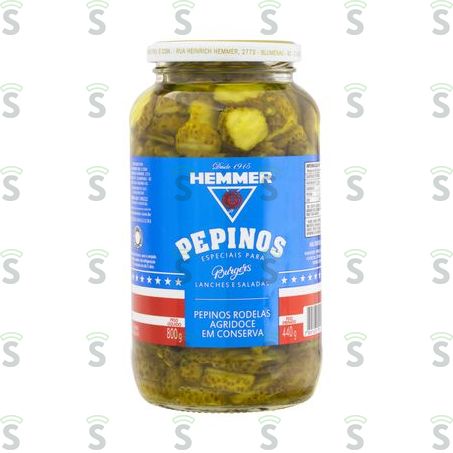 Hemmer-pepino Agridoce Rodelas 440g