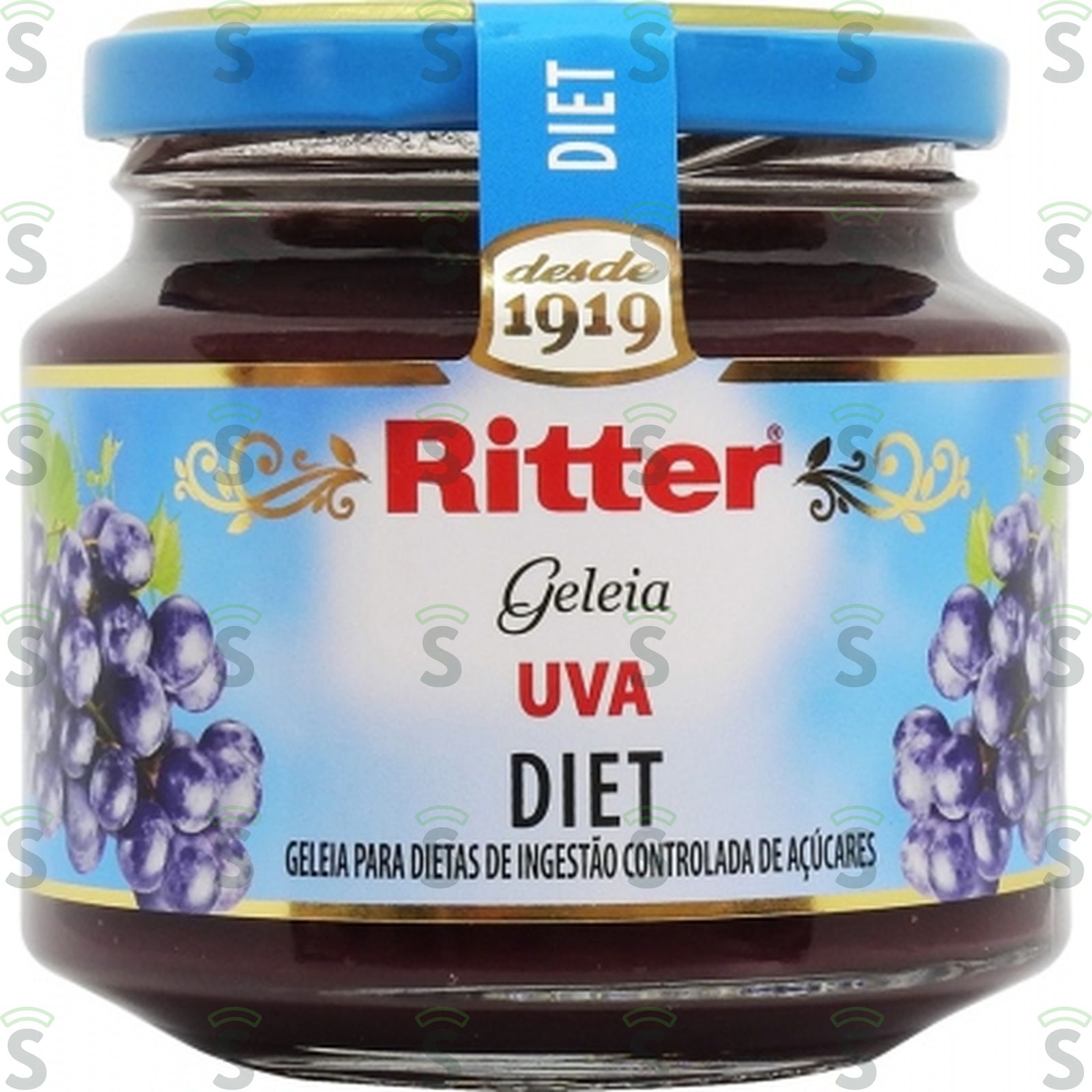 Geleia ritter diet uva vd 260g