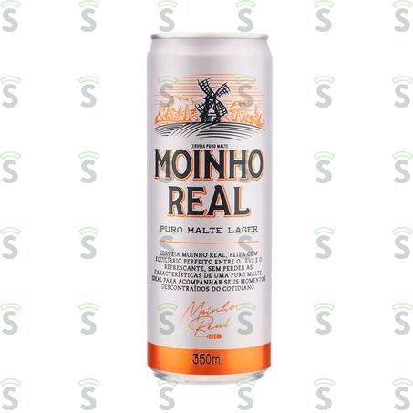  Cerveja Moinho Real Puro Malte Lata 350ml