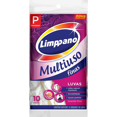 Luva Fina Limppano Tam. P - Descartável