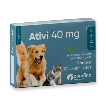 Suplemento Ativi Cart 40mg com 30 Comprimidos