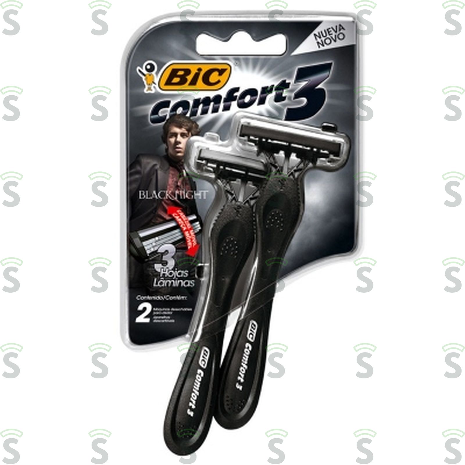 Aparelho Descartável Para Barbear Bic Comfort 3 Black Night