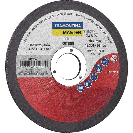 Disco de Corte Tramontina 4.1/2 - Ref. 42591/004