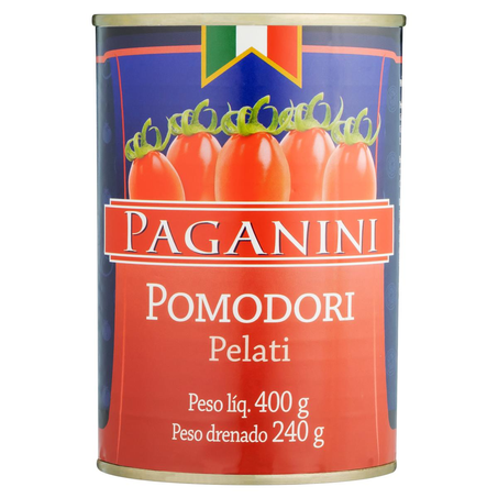 Tomate Italiano Paganini 400g - Sem Pele - Lata
