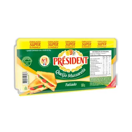 Queijo mussarela president 500g