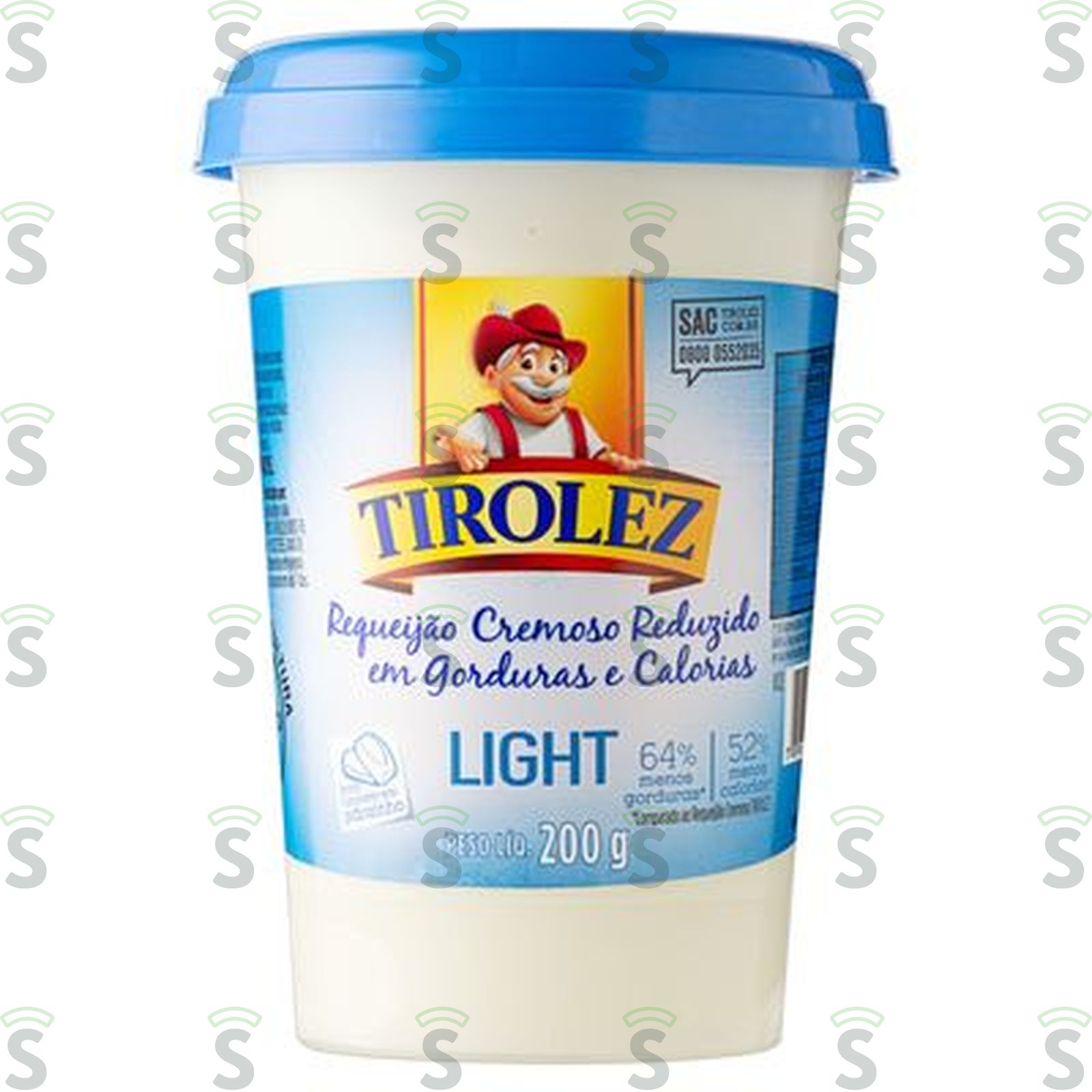 Requeijão Tirolez Cremoso Light Pote 200G