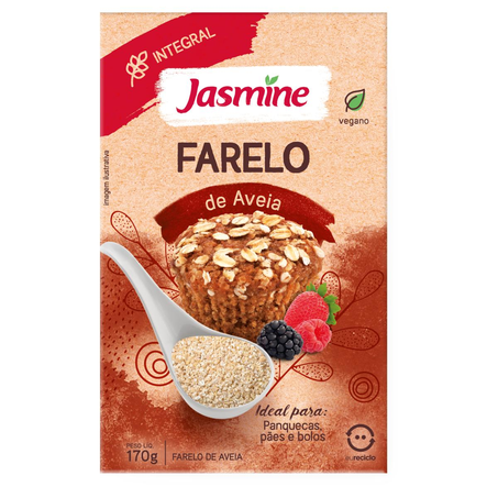 Farelo de Aveia Jasmine 200g - Integral