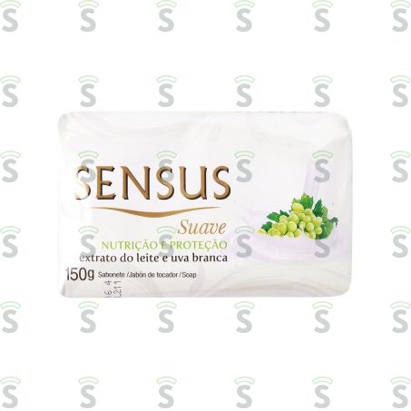  Sabonete Sensus Suave Leite de Aveia Embalagem 150g