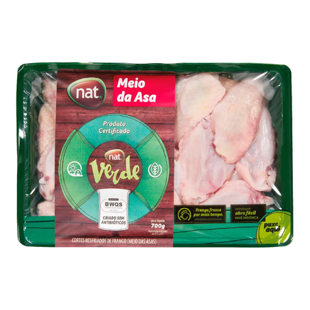 RESFRIADO MEIO DA ASA BANDEJA NAT 700G
